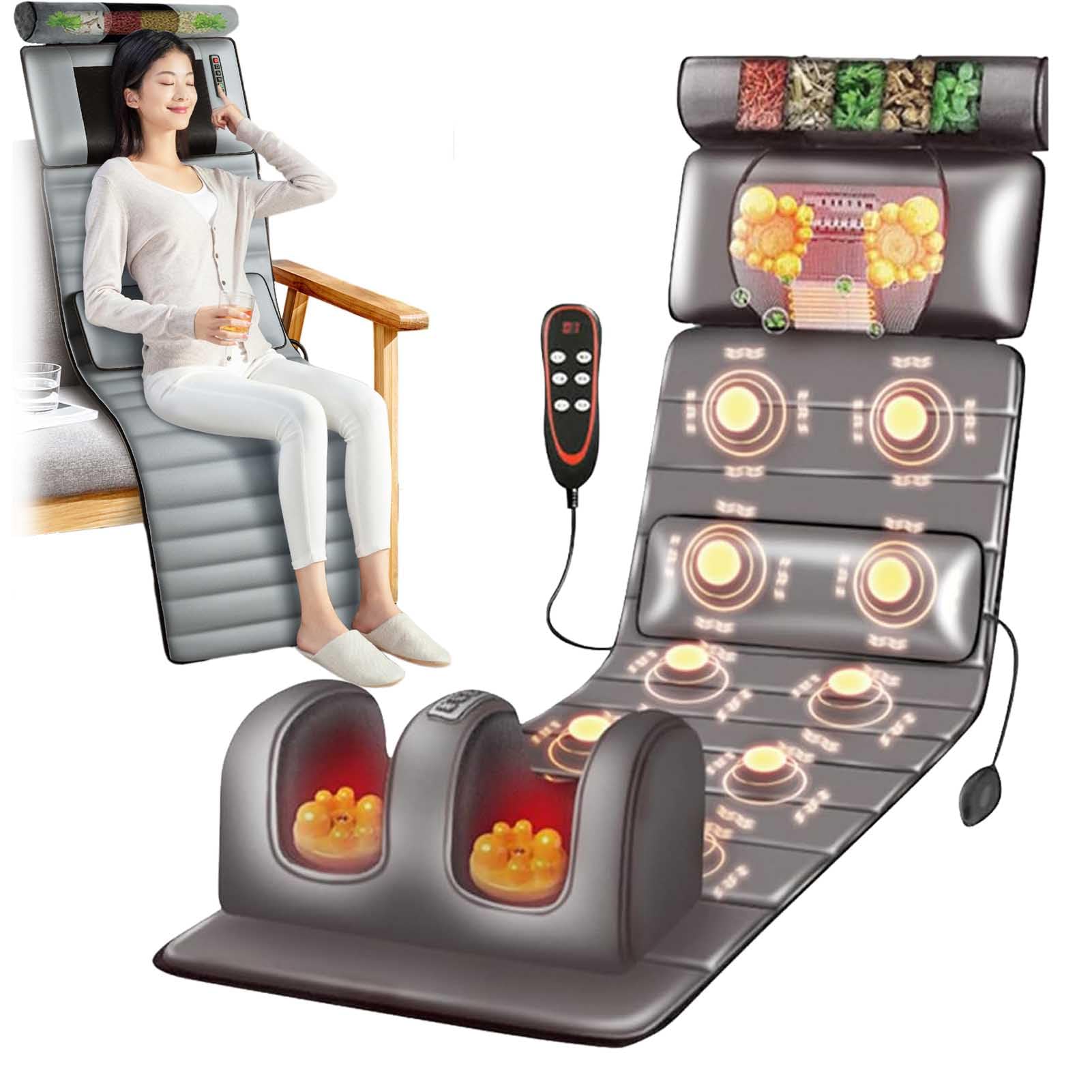 Amazon.com: ZHZHZ Full Body Massage Mat with Heating Massage Pad